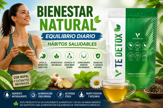 V-TÉ DETOX: bienestar digestivo y depuración natural para sentirte más ligero
