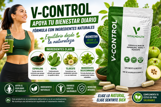 V-CONTROL: apoyo natural para el control de peso y bienestar metabólico