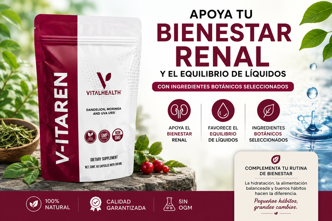 ¿Sientes pesadez o retención de líquidos? Conoce V-ITAREN