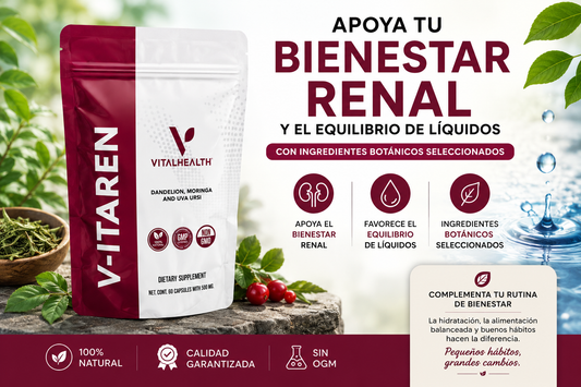 ¿Sientes pesadez o retención de líquidos? Conoce V-ITAREN