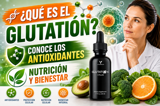 GLUTATION PLUS: protección celular, antioxidantes y desintoxicación avanzada