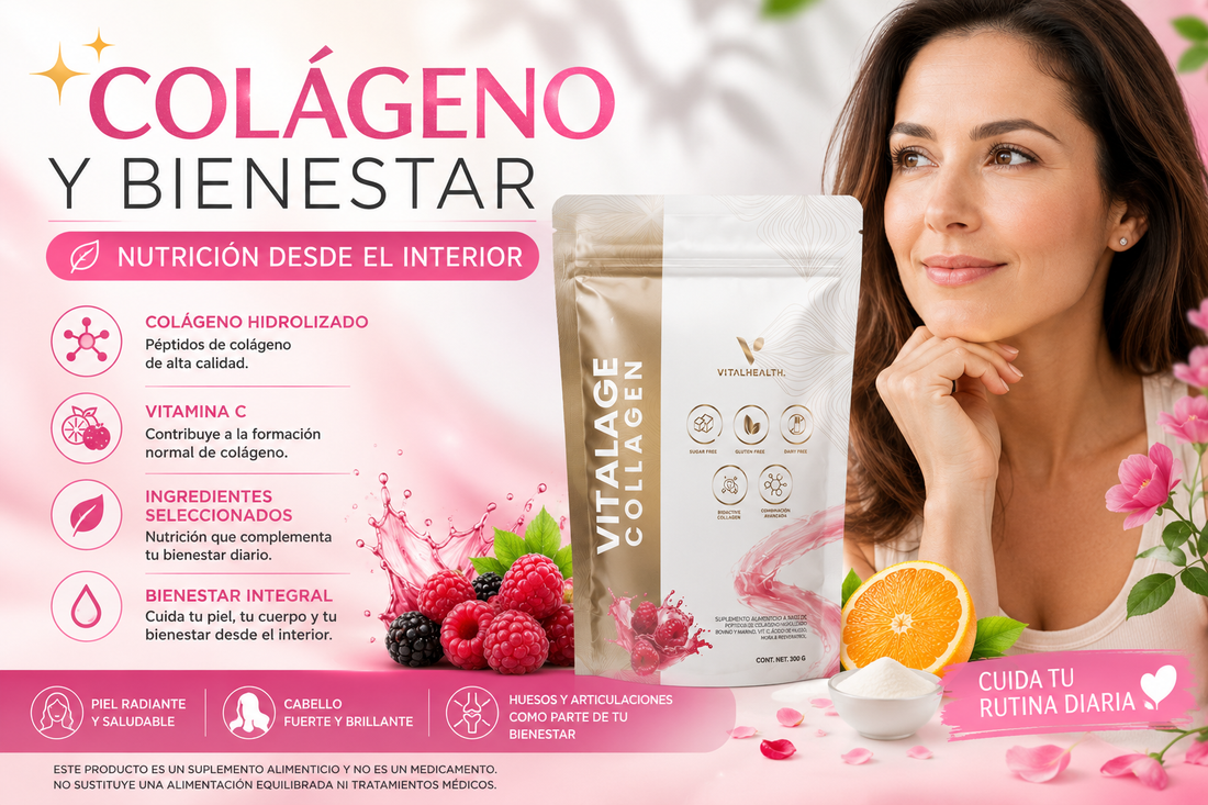 VITALAGE COLLAGEN: colágeno premium para piel, articulaciones, cabello y uñas