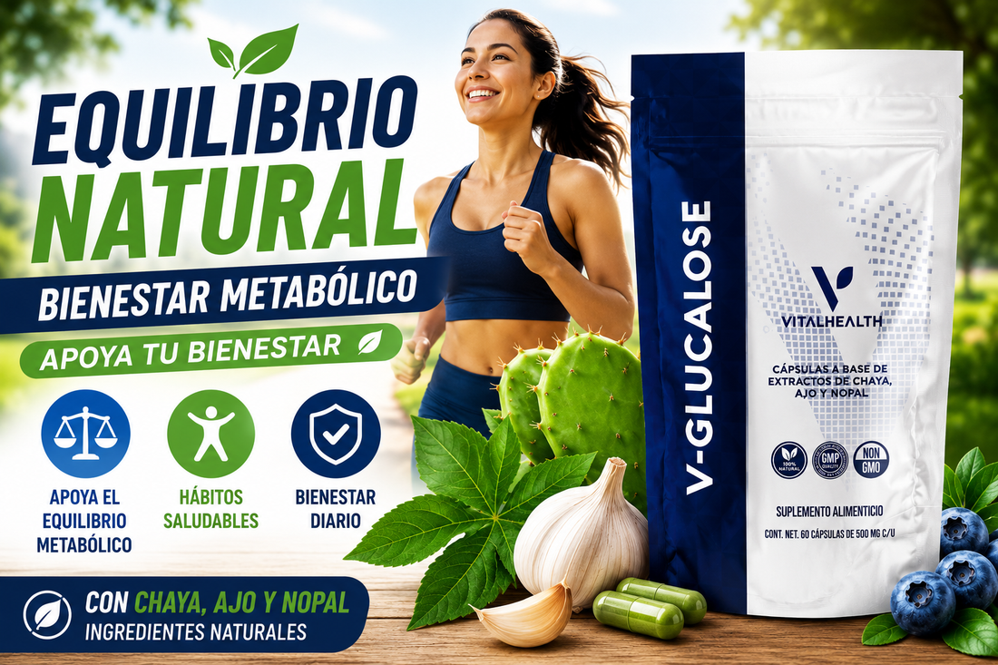 V-GLUCALOSE: apoyo natural para el equilibrio metabólico y bienestar integral
