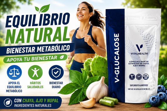 V-GLUCALOSE: apoyo natural para el equilibrio metabólico y bienestar integral
